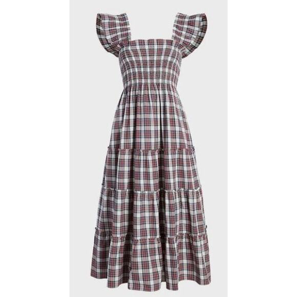 Hill House Ellie Nap Dress in Multi Tartan Dress Sz. XS - Picture 2 of 8